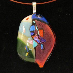 Dichroic Pendant Necklace